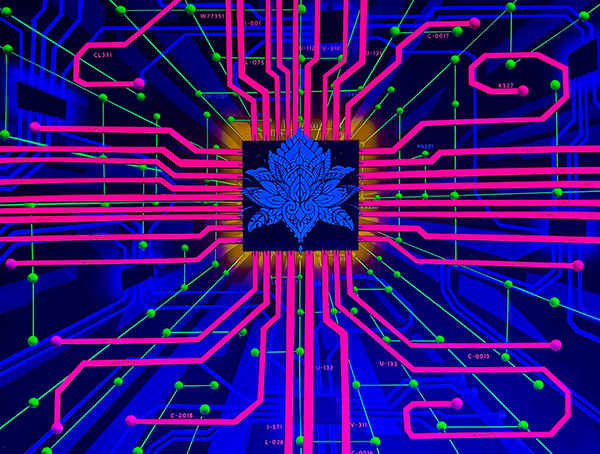 David Belcourt painting Awakening