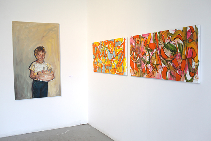 Painter8 exhibition, Saucy installation shot